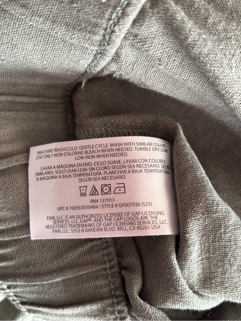 Gap Relaxed Linen Drawstring Pants - Picture 10 of 10